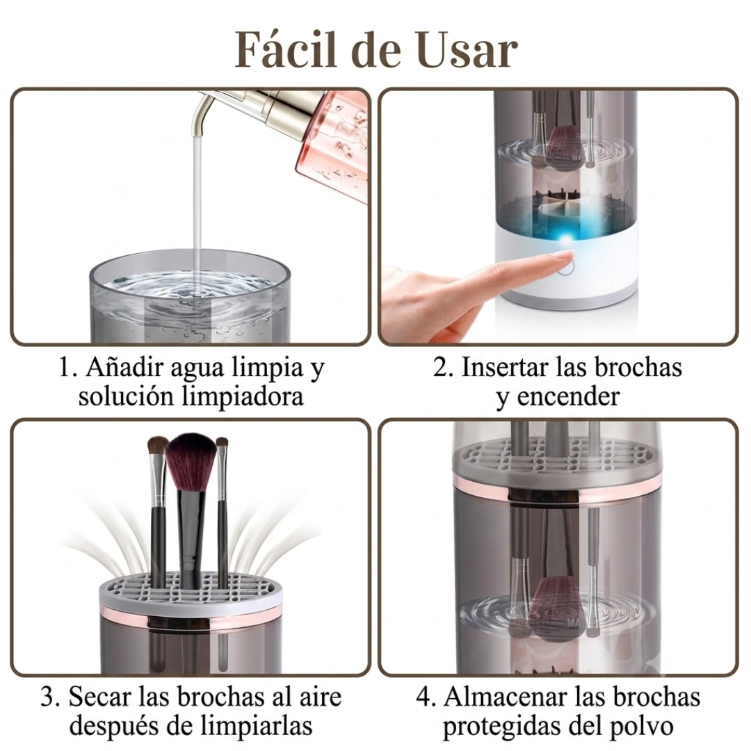 Limpiador Eléctrico De Brochas De Maquillaje