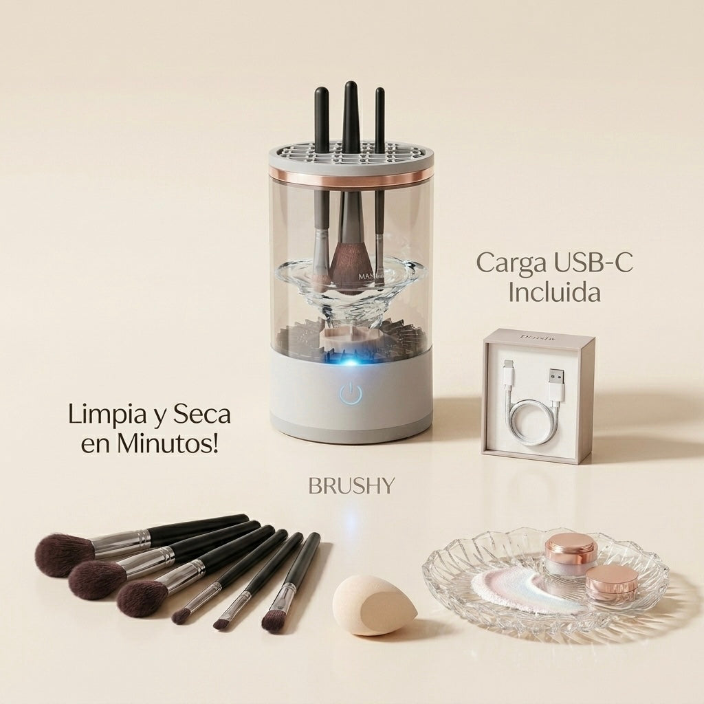 Limpiador Eléctrico De Brochas De Maquillaje