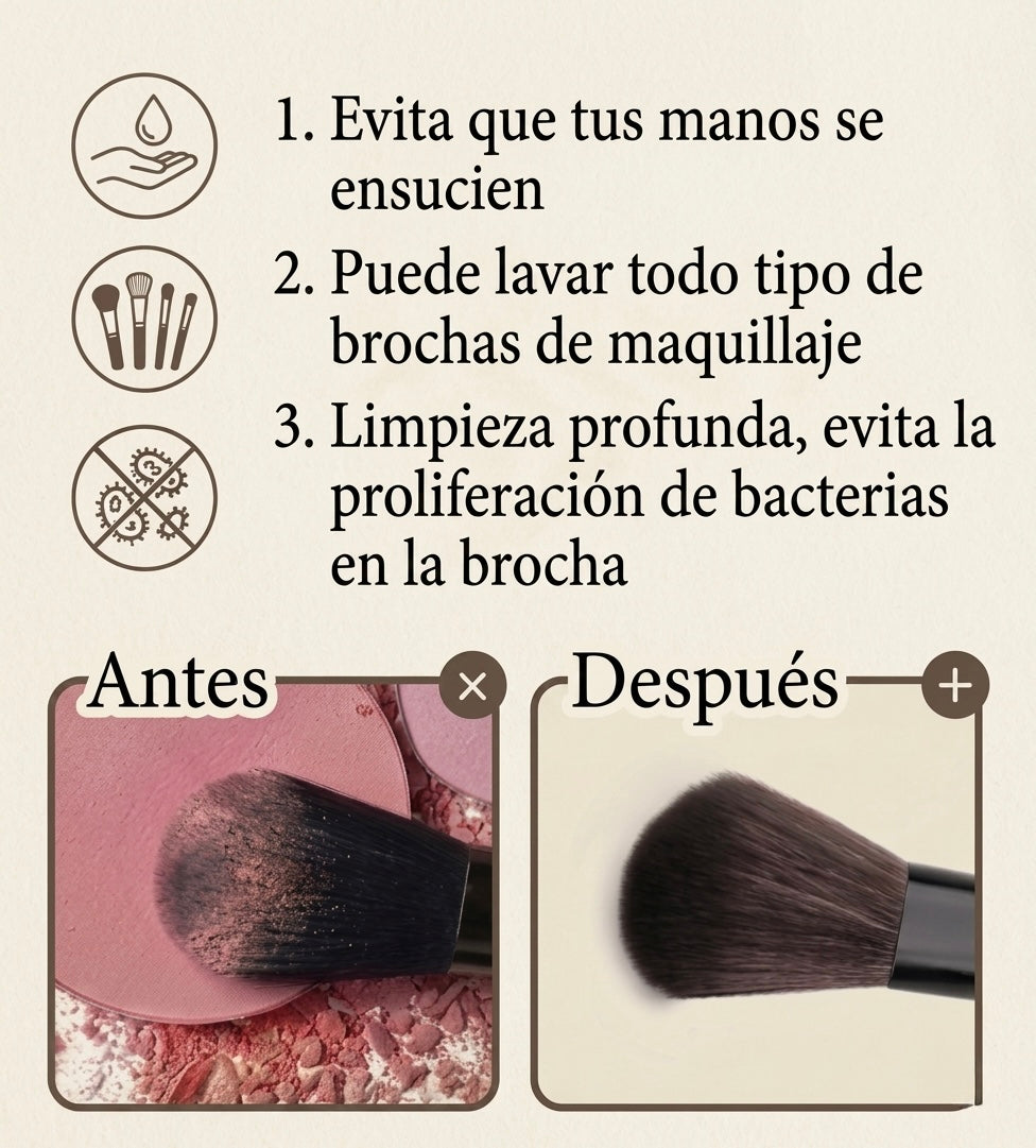 Limpiador Eléctrico De Brochas De Maquillaje