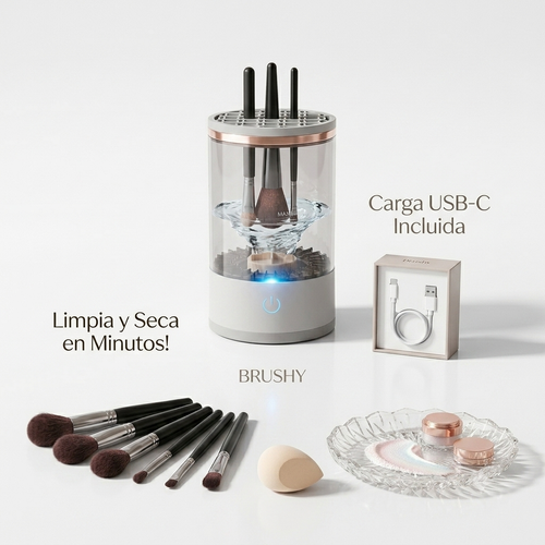 Limpiador Eléctrico De Brochas De Maquillaje