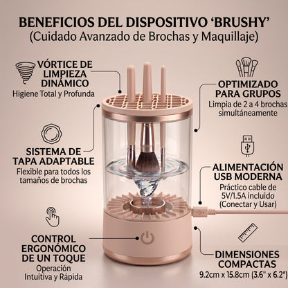Limpiador Eléctrico De Brochas De Maquillaje